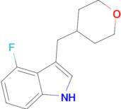 4-Fluoro-3-[(tetrahydro-2H-pyran-4-yl)methyl]-1H-indole