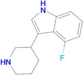 4-Fluoro-3-(piperidin-3-yl)-1H-indole