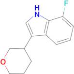 7-Fluoro-3-(tetrahydro-2H-pyran-3-yl)-1H-indole