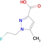 1-(2-Fluoroethyl)-5-methyl-1H-pyrazole-3-carboxylic acid