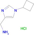 (1-Cyclobutyl-1H-imidazol-4-yl)methanamine hydrochloride