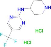 N-(Piperidin-4-yl)-5-(trifluoromethyl)pyrimidin-2-amine dihydrochloride