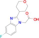 2-[5-Fluoro-2-(tetrahydro-2H-pyran-4-yl)-1H-benzo[d]imidazol-1-yl]acetic acid