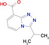 3-Isopropyl-[1,2,4]triazolo[4,3-a]pyridine-8-carboxylic acid