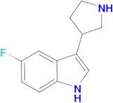 5-Fluoro-3-(pyrrolidin-3-yl)-1H-indole