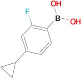 4-Cyclopropyl-2-fluorophenylboronic acid