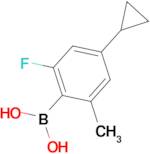 4-Cyclopropyl-2-fluoro-6-methylphenylboronic acid