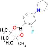 1-[3-Fluoro-4-(4,4,5,5-tetramethyl-1,3,2-dioxaborolan-2-yl)phenyl]pyrrolidine