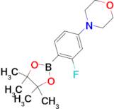 4-[3-Fluoro-4-(4,4,5,5-tetramethyl-1,3,2-dioxaborolan-2-yl)phenyl]morpholine