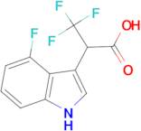 3,3,3-Trifluoro-2-(4-fluoro-1H-indol-3-yl)propanoic acid