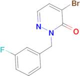 4-Bromo-2-(3-fluorobenzyl)pyridazin-3(2H)-one