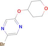 2-Bromo-5-(tetrahydro-2H-pyran-4-yloxy)pyrazine