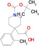 2-[1-(tert-Butoxycarbonyl)-4-o-tolylpiperidin-4-yl]acetic acid