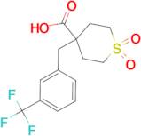 1,1-Dioxo-4-{[3-(trifluoromethyl)phenyl]methyl}-1lambda(6)-thiane-4-carboxylic acid