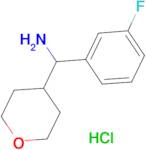 (3-Fluorophenyl)(tetrahydro-2H-pyran-4-yl)methanamine hydrochloride