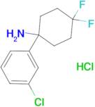 1-(3-Chlorophenyl)-4,4-difluorocyclohexanamine hydrochloride