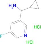 Cyclopropyl(5-fluoropyridin-3-yl)methanamine dihydrochloride