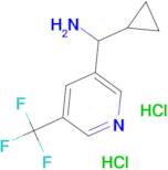 Cyclopropyl[5-(trifluoromethyl)pyridin-3-yl]methanamine dihydrochloride