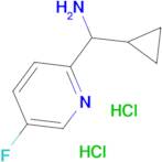 Cyclopropyl(5-fluoropyridin-2-yl)methanamine dihydrochloride