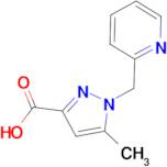 5-Methyl-1-(pyridin-2-ylmethyl)-1H-pyrazole-3-carboxylic acid