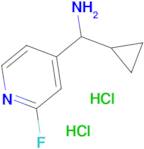 Cyclopropyl(2-fluoropyridin-4-yl)methanamine dihydrochloride