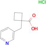 1-(Pyridin-3-ylmethyl)cyclobutanecarboxylic acid hydrochloride