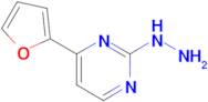 4-(2-furyl)-2-hydrazinopyrimidine