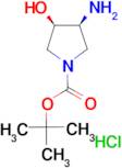 tert-Butyl rac-(3S,4R)-3-amino-4-hydroxy-1-pyrrolidinecarboxylate hydrochloride