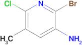 2-Bromo-6-chloro-5-methylpyridin-3-amine