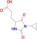 3-(1-Cyclopropyl-2,5-dioxo-imidazolidin-4-yl)-propionic acid