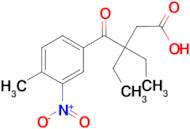 3-Ethyl-3-(4-methyl-3-nitro-benzoyl)-pentanoic acid