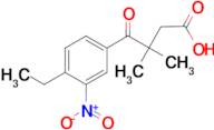 4-(4-Ethyl-3-nitro-phenyl)-3,3-dimethyl-4-oxo-butyric acid