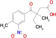 3-Methyl-3-(4-methyl-3-nitro-benzoyl)-pentanoic acid