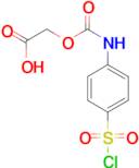 (4-Chlorosulfonyl-phenylcarbamoyloxy)-acetic acid