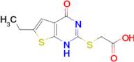 (6-Ethyl-4-oxo-3,4-dihydro-thieno[2,3-d]pyrimidin-2-ylsulfanyl)-acetic acid