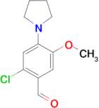 2-Chloro-5-methoxy-4-(pyrrolidin-1-yl)benzaldehyde