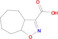 4,5,6,7,8,8a-Hexahydro-3aH-cyclohepta[d]isoxazole-3-carboxylic acid