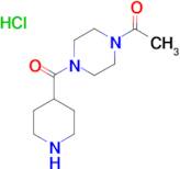 1-[4-(Piperidine-4-carbonyl)-piperazin-1-yl]-ethanone; hydrochloride