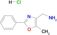 (5-Methyl-2-phenyl-oxazol-4-yl)-methylamine; hydrochloride