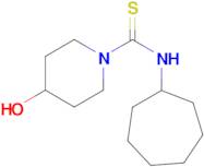 4-Hydroxy-piperidine-1-carbothioic acidcycloheptylamide