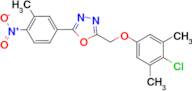2-(4-Chloro-3,5-dimethyl-phenoxymethyl)-5-(3-methyl-4-nitro-phenyl)-[1,3,4]oxadiazole
