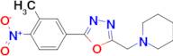 1-[5-(3-Methyl-4-nitro-phenyl)-[1,3,4]oxadiazol-2-ylmethyl]-piperidine