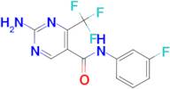 2-Amino-4-trifluoromethyl-pyrimidine-5-carboxylic acid(3-fluoro-phenyl)-amide