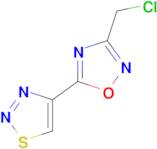 3-Chloromethyl-5-[1,2,3]thiadiazol-4-yl-[1,2,4]oxadiazole