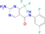 2-Amino-4-trifluoromethyl-pyrimidine-5-carboxylic acid(2,5-difluoro-phenyl)-amide