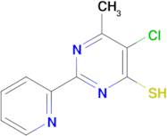 5-Chloro-6-methyl-2-pyridin-2-yl-pyrimidine-4-thiol