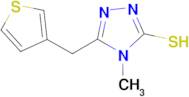 4-Methyl-5-thiophen-3-ylmethyl-4H-[1,2,4]triazole-3-thiol