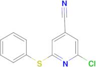 2-Chloro-6-phenylsulfanyl-isonicotinonitrile