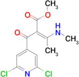 2-(2,6-Dichloro-pyridine-4-carbonyl)-3-methylamino-but-2-enoic acidmethylester