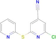 2-Chloro-6-(pyridin-2-ylsulfanyl)-isonicotinonitrile